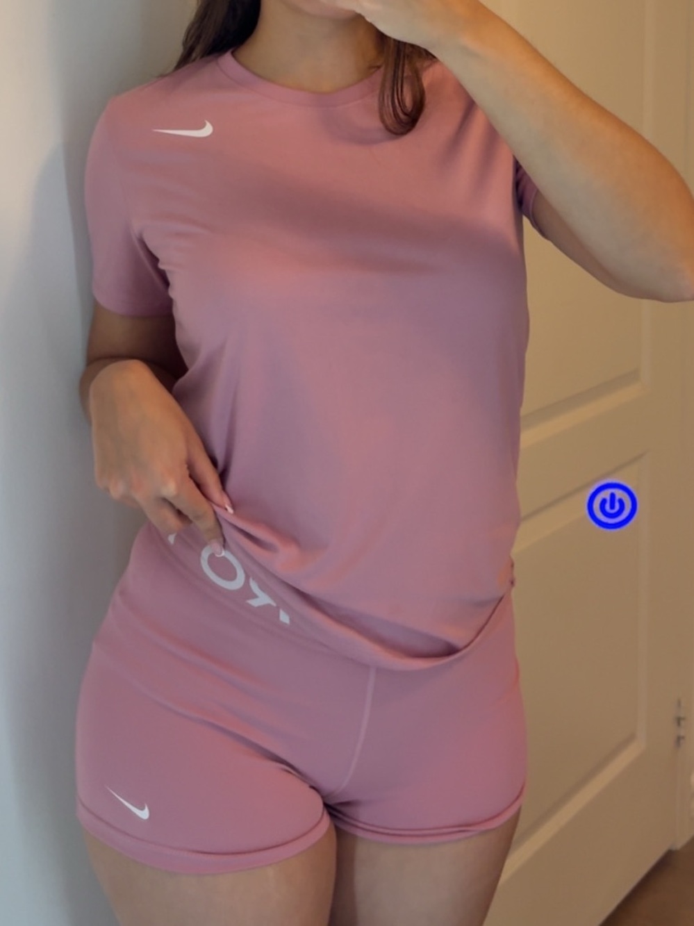 Pink Nike Short set